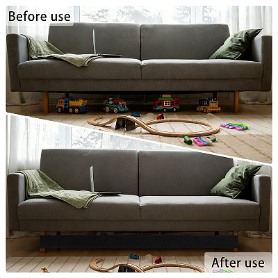 Polyester Hook and Loop Tapes Under Couch Blocker for Kid and Pet Toys DIY-WH0671-516-1