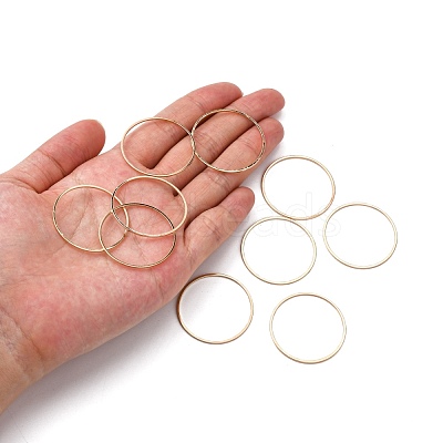 Brass Linking Rings KK-S327-06KC-30mm-1
