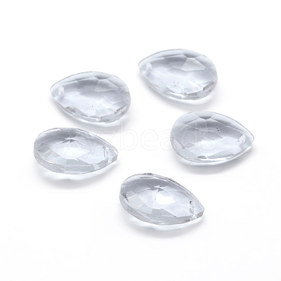 Faceted Glass Pendants GLAA-F069-S-A01-1