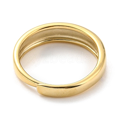 304 Stainless Steel Heart Beat Adjustable Ring for Women RJEW-C016-25G-1