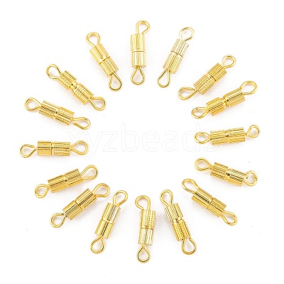 Brass Screw Clasps KK-N254-05G-NF-1