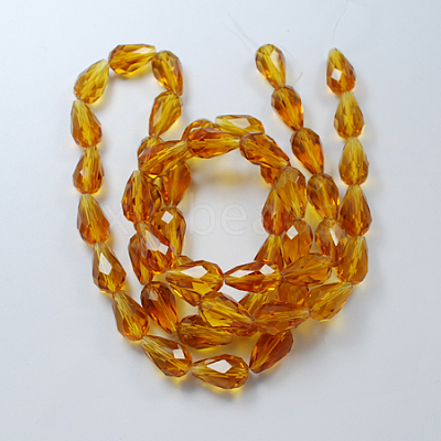 Glass Beads Strands GLAA-R024-11x8mm-10-1