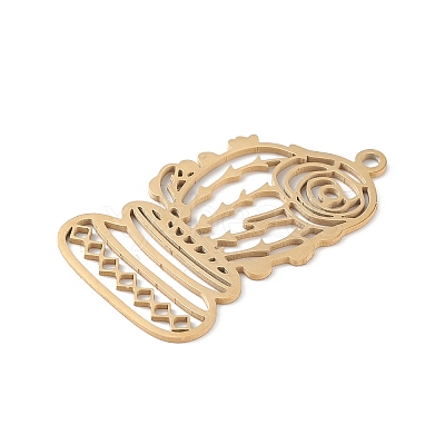 201 Stainless Steel Pendants STAS-K250-10G-1