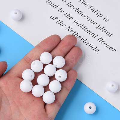 Opaque Acrylic Beads MACR-S370-C6mm-01-1