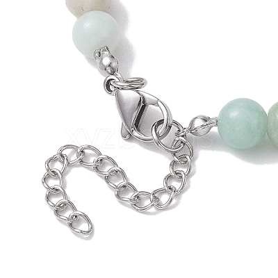 Mixed Gemstone and Pearl Beads Necklaces NJEW-JN04790-1