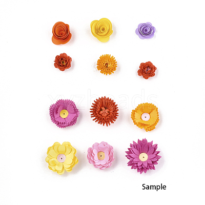 DIY Flower Paper Quilling Strips DIY-T002-05-1