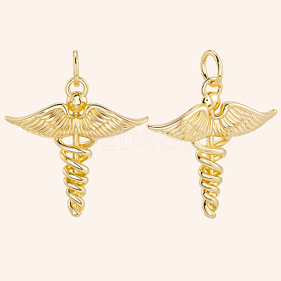 12Pcs Brass Pendants KK-BBC0019-76-1