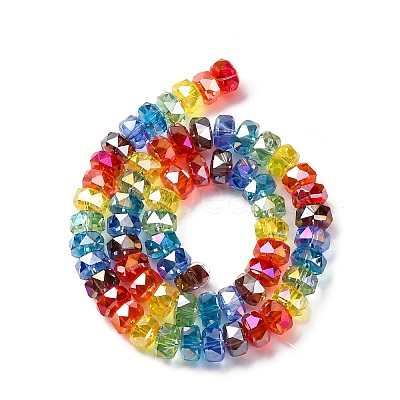 Electroplate & Gradient Color Glass Beads Strands X-LAMP-M023-01-1