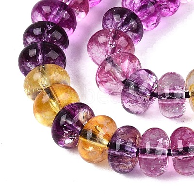 Crackle Transparent Glass Beads Strands GLAA-N074-02A-04-1