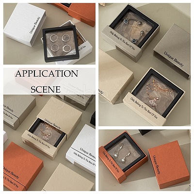 Cardboard Paper Jewelry Gift Drawer Boxes OBOX-G016-B05-1