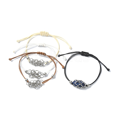 304 Stainless Steel Macrame Pouch Bracelet Making for Stone Holder AJEW-JB01193-1