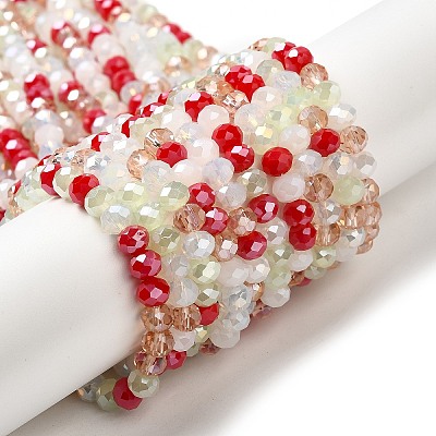 Glass Beads Strands EGLA-A034-M6mm-10-1