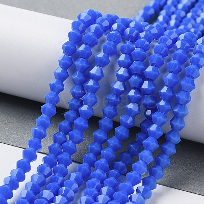 Opaque Solid Color Imitation Jade Glass Beads Strands LS-GLAA-F029-P4mm-11-1