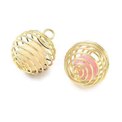 Brass Enamel Pendants KK-G548-02G-1