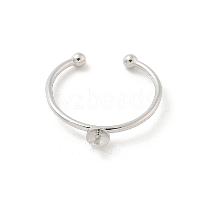 Brass Cup Peg Open Cuff Ring Settings LS-KK-G518-02P-01-1