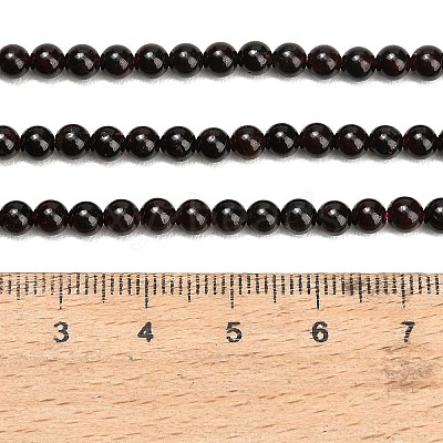 Natural Garnet Beads Strands GG-CBAADF1-01B-1