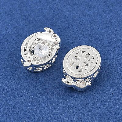 Rack Plating Brass Micro Pave Cubic Zirconia Beads KK-F879-01S-02-1