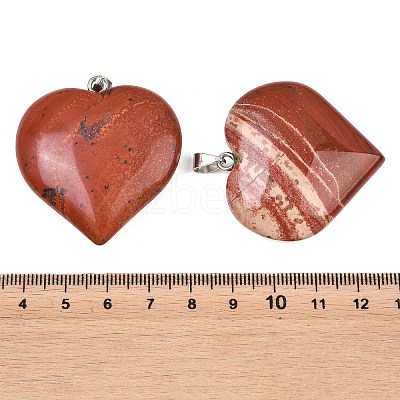 Natural Red Jasper Pendants GG-K002-04V-1