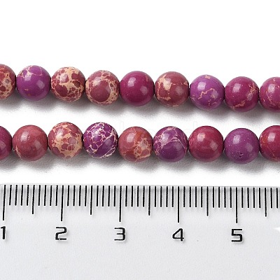 Synthetic Imperial Jasper Dyed Beads Strands G-D077-A01-01G-1