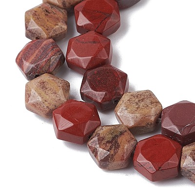 Natural Red Rainbow Jasper Beads Strands G-K359-C09-01-1
