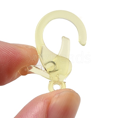 Transparent Plastic Lobster CLaw Clasps KY-H005-A01-1