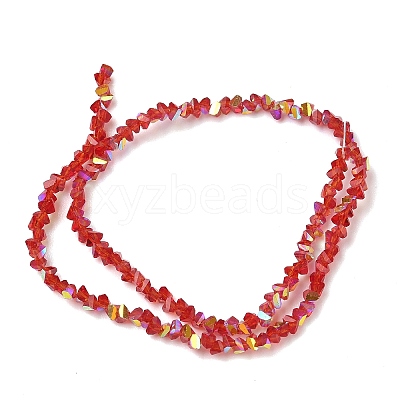 Electroplate Transparent Glass Beads Strands EGLA-P061-04C-AB04-1