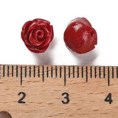 Synthetic Coral Carved Beads CORA-H003-01B-18-1