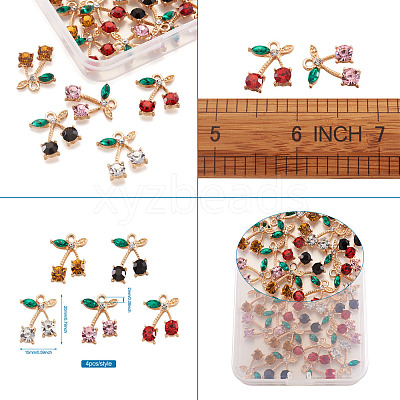 Alloy Rhinestone Pendants ALRI-TA0001-03G-1