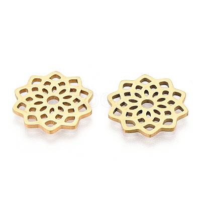 304 Stainless Steel Filigree Joiners Links X-STAS-T044-40G-1