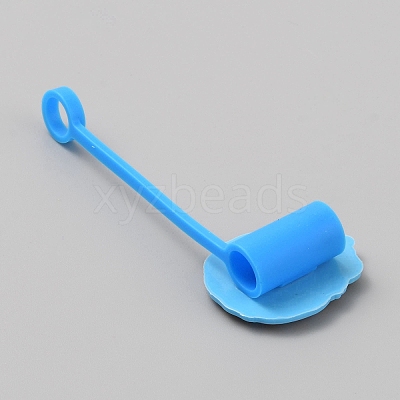 PVC & Silicone Dustproof Straw Cap AJEW-CJC0007-02E-1