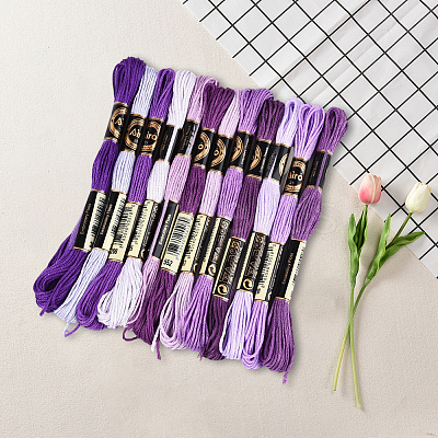 6-Ply Polyester Embroidery Floss OCOR-WH20074-01A-08-1