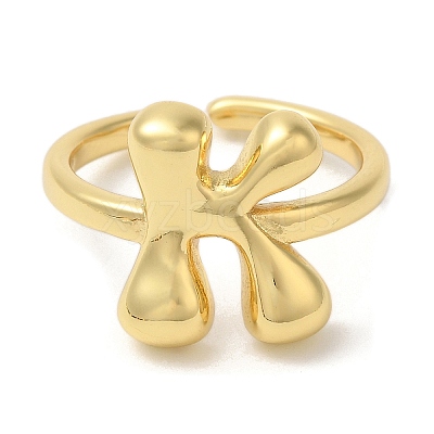 Brass Open Cuff Rings RJEW-U008-06K-G-1