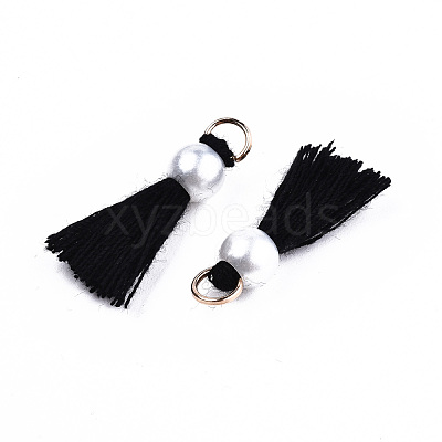 Polycotton(Polyester Cotton) Tassel Pendant Decorations FIND-T052-13B-1