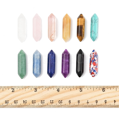 5Pcs Natural Lapis Lazuli Healing Stones G-FS0005-83B-1