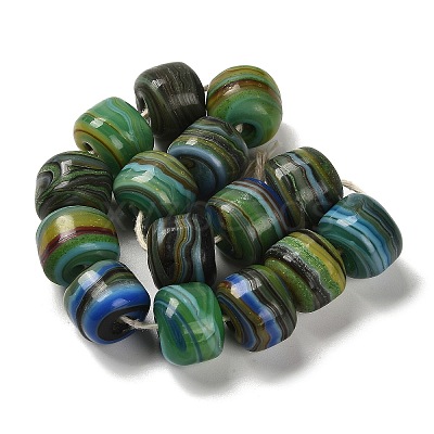 Handmade Lampwork Beads Strands LAMP-C016-03C-02-1