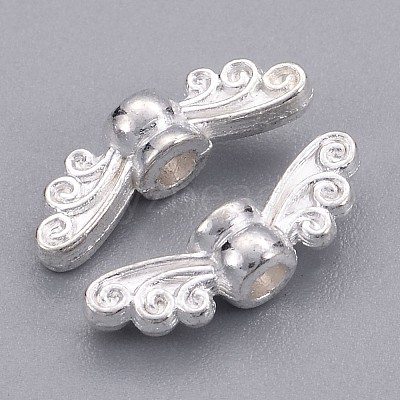 Tibetan Style Alloy Fairy Wing Beads X-TIBEB-6007-S-FF-1