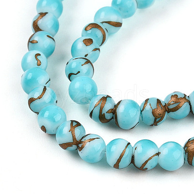 Baking Paint Glass Beads X1-DGLA-N010-4mm-03-1