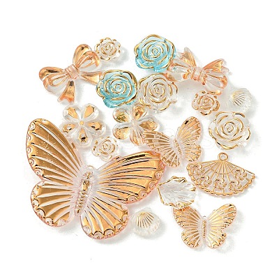 Transparent Acrylic Beads X1-OACR-O006-03B-1