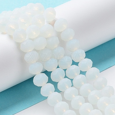 Imitation Jade Solid Color Glass Beads Strands EGLA-A034-J10mm-MD06-1