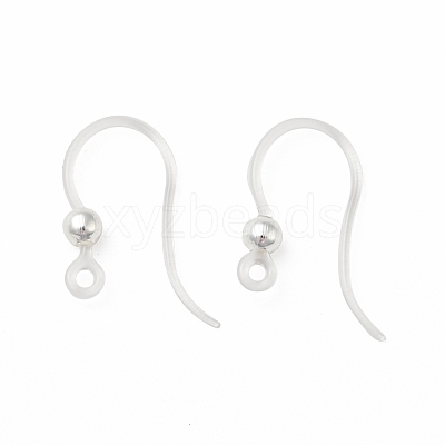 Transparent Resin Earring Hooks RESI-G050-01S-1