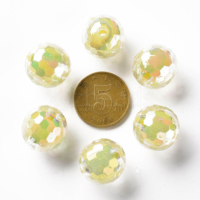 Transparent Acrylic Beads TACR-S152-14B-A10-1