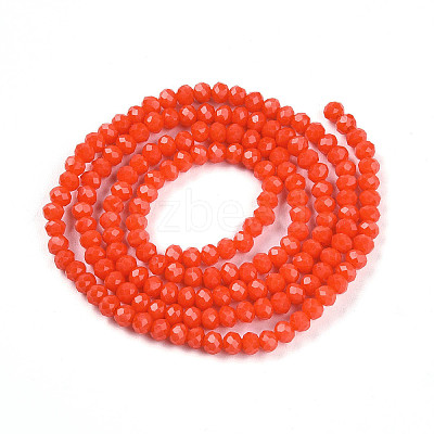 Opaque Solid Color Imitation Jade Glass Beads Strands LS-EGLA-A044-P2mm-D03-1