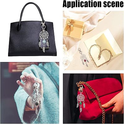 12Pcs 6 Colors Zinc Alloy Big Pendants FIND-NB0002-37-1