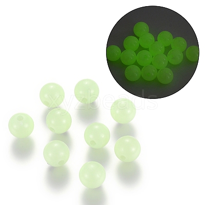 Luminous Acrylic Round Beads LACR-R002-5mm-01-1