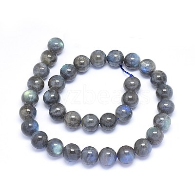 Natural Labradorite Beads Strands G-F602-04-8mm-01-1