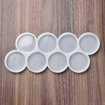Flat Round DIY Silicone Molds DIY-A053-17B-1