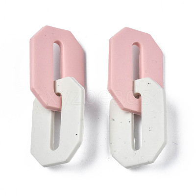 Handmade Polymer Clay Linking Rings CLAY-N010-033-03-1