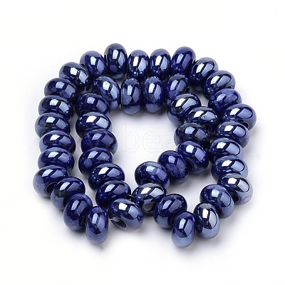 Handmade Porcelain Beads PORC-Q219-15x9-E04-1