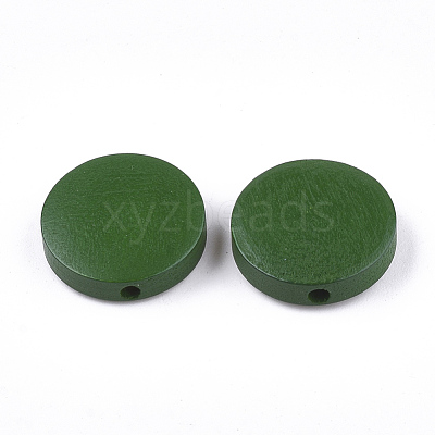 Painted Natural Wood Beads WOOD-S049-02B-04-1