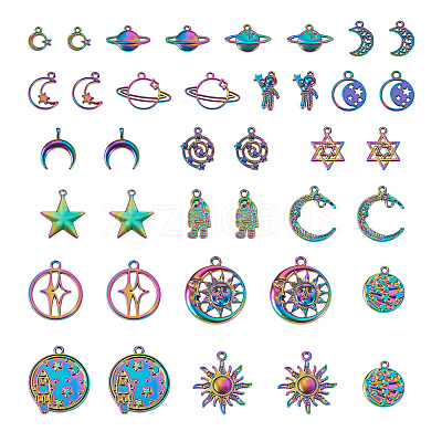 38Pcs 19 Style Alloy Charms FIND-KS0001-24-1